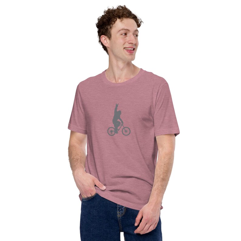 MTB bigfoot; sasquatch on a nomad; mountain biking yeti, mtb t-shirt, biking tee