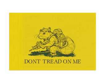 Patriot Squirrel Dont Tread on Me Flag