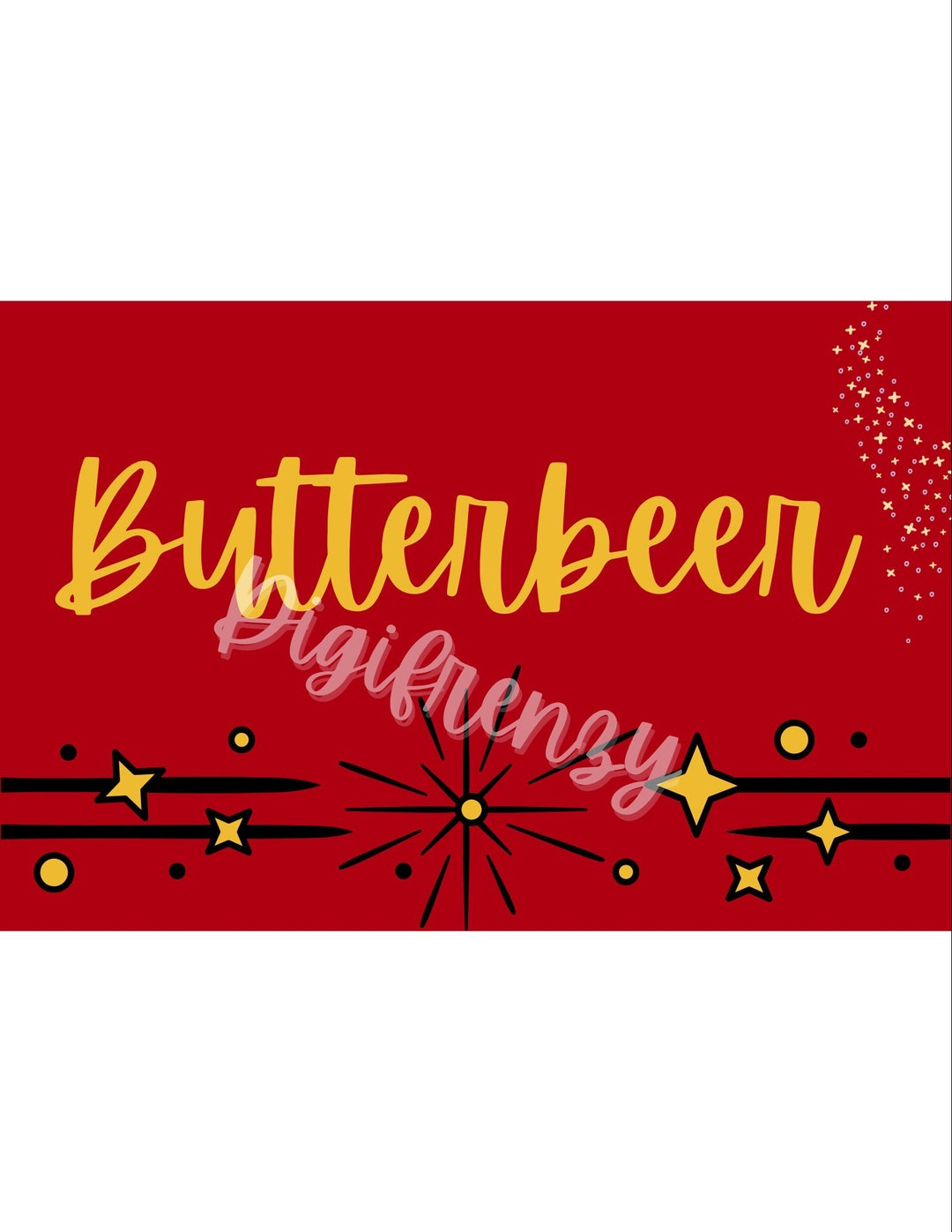 Harry Potter Butterbeer Label - Etsy