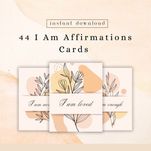 44 I AM AFFIRMATIONS CARDS