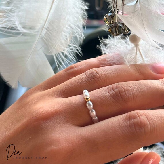Pearl Ring Minimalist Pearl Ring A Must for Your Minimalist Style