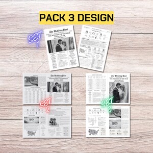 Wedding Newspaper, Wedding Newspaper Template, DIY Newspaper, Newspaper Wedding Template, Wedding Newspaper Canva, Newspaper Wedding Program
