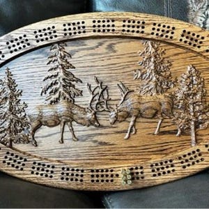 Des balles pour les chevilles ! Planche de cribbage Hunters Dream ! Grande planche de cribbage pour animaux sauvages, cadeau pour chasseur et amateur de plein air
