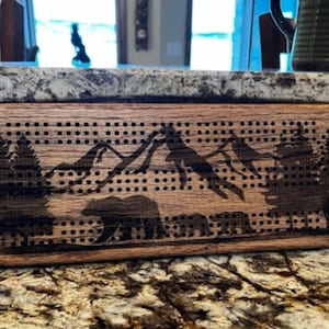 Faune sauvage, ours de cribbage, cadeau pour grand-parent, cadeau d'anniversaire pour papa, idée cadeau d'anniversaire pour grand-père, jeu pour grand-mère, idée cadeau pour maman