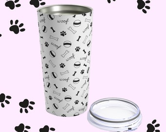 Dog Print 20oz Tumbler. Dog Tumbler. Dog Lover. Dog Owner. Animal Lover. Tumbler. Birthday Gift. Insulated Tumbler.