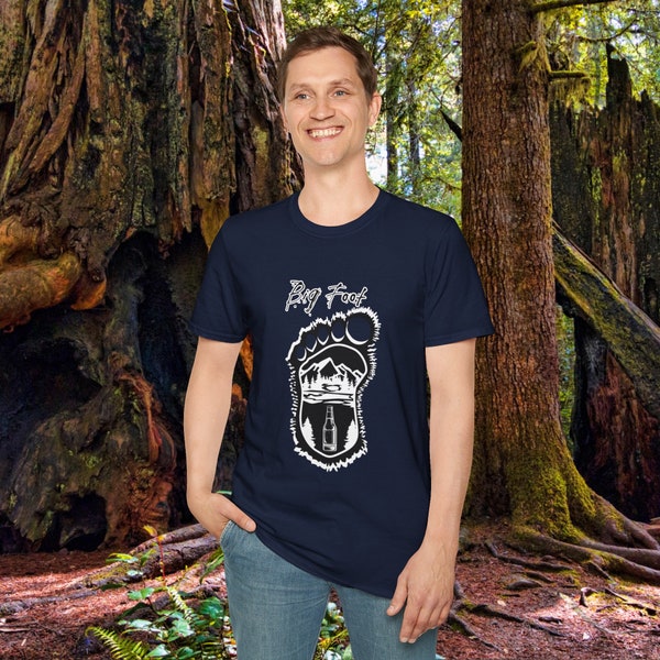 Unisex "Big Foot" Soft T-Shirt. Graphic T-Shirt, Streetwear, Branded T-Shirt, Original Design, Unisex, Adulting, Funny Shirt, Wilderness