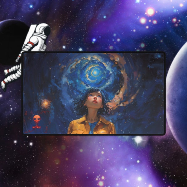 SCBC: "Wanderlust" Play Mat. Flesh & Blood, Card Game, Galaxy, Space, MTG, Magic the Gathering, Play Mat, Birthday Gift, Gift For Nerds.