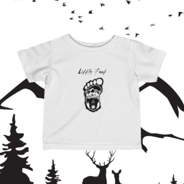 SCBC "Little Foot" Infant Fine Jersey Tee. Baby Clothes, Infant, Baby Shirt, Baby Accessories, Bear Shirt, Toddler Clothes, Kids Clothes