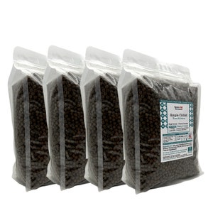 Simple Cichlid 5mm XL - Bulk 10 lb. | Floating Pellets | 42% Protein | Premium Fish Food | Made in USA