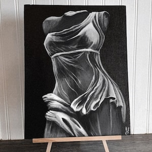 Nike Victory of Samothrace acrylic painting