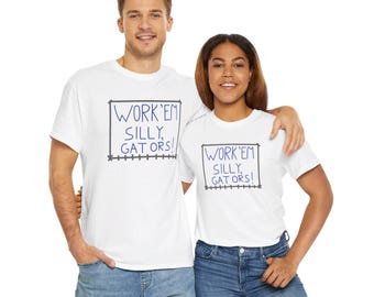 Florida Gators Unisex Cotton T-Shirt - Work 'Em Silly Collection