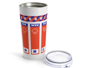 Vaso de viaje de acero inoxidable con aislamiento al vacío de los Florida Gators (20 oz) - Colección All Kinds of Weather