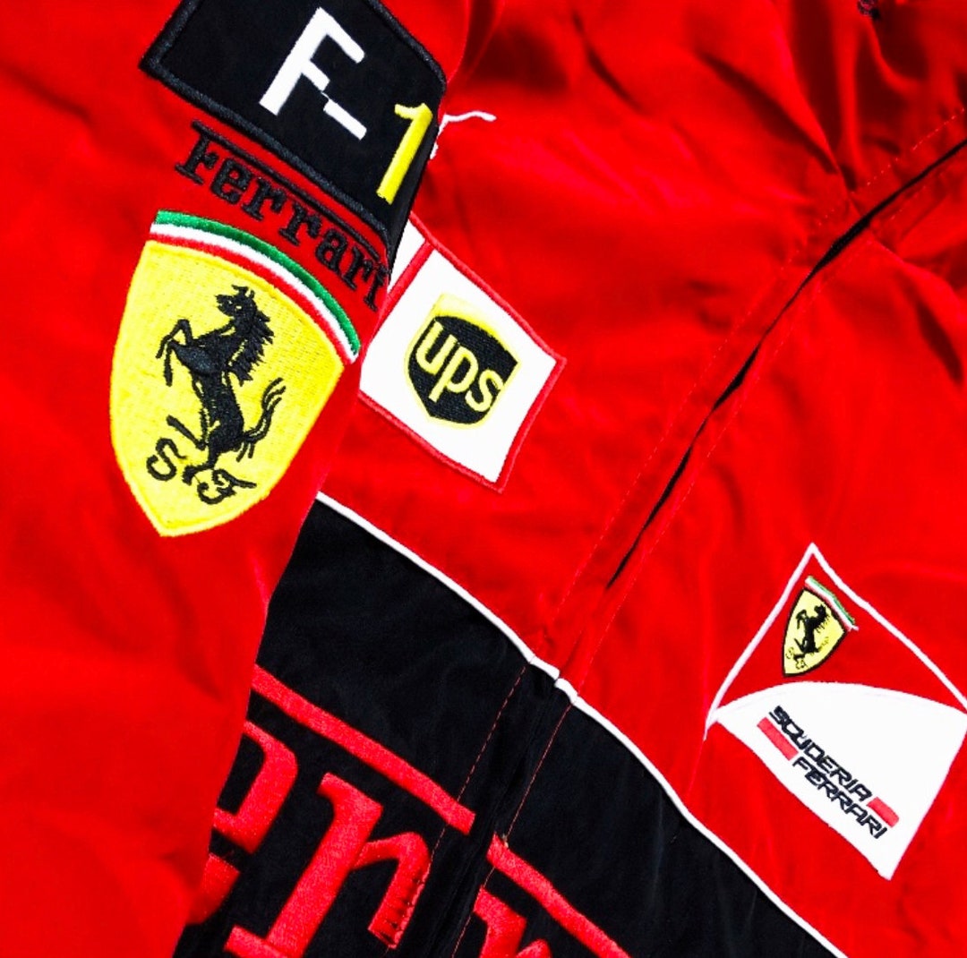 Red Racing Jacket Rare Vintage F1 Street Wear Bomber Y2K Etsy