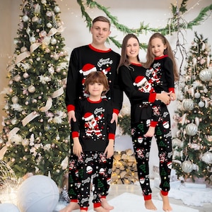 Santa Claus matching pajamas set christmas holiday pajamas set mother dad gift Christmas Pyjamas for kids Couples winter outfit 2025 Xmas,