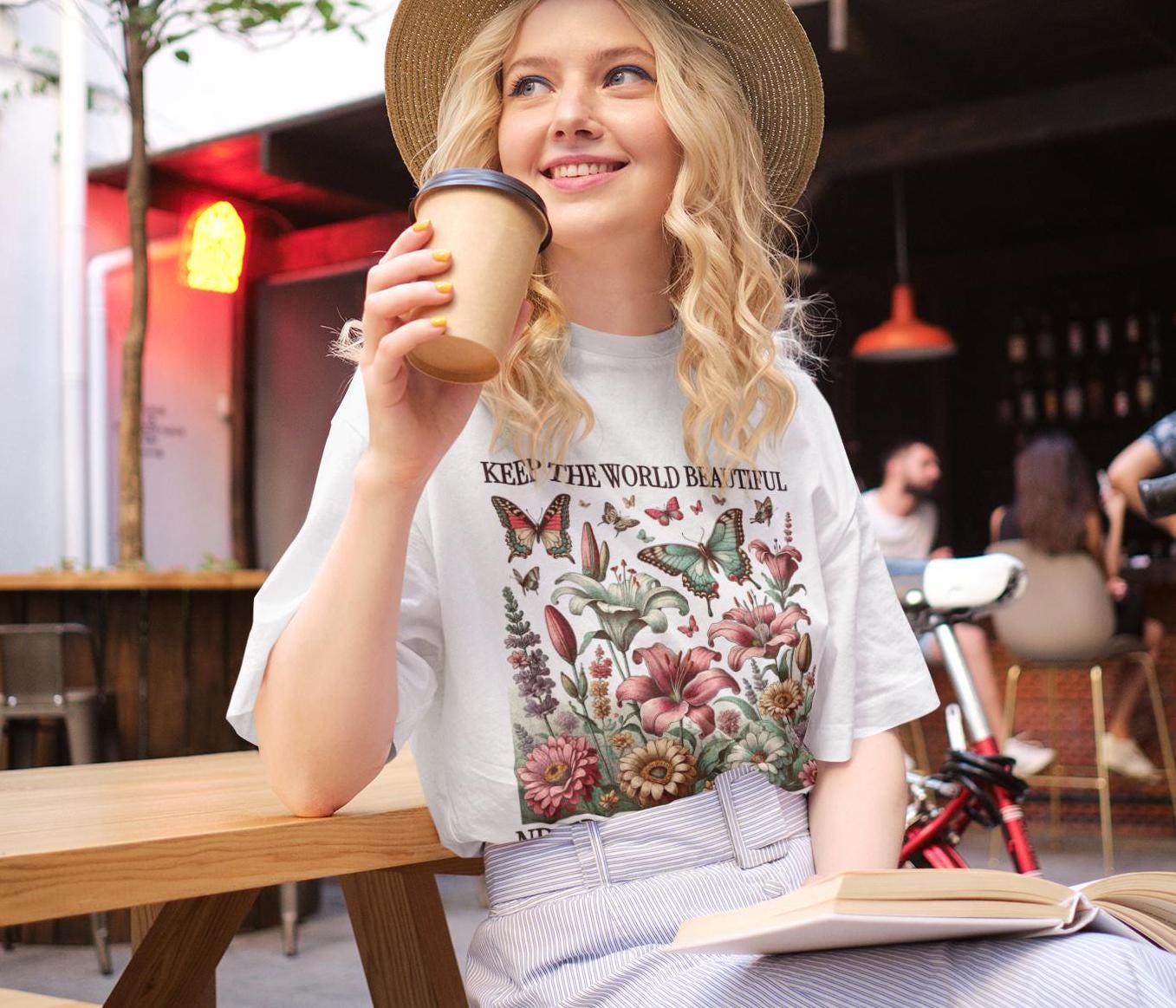 Pressed Flower Wrap Shirt