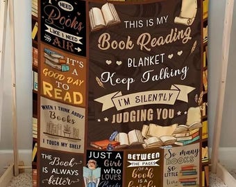Book Lover Reading Blanket: Cozy Literary Throw Rug