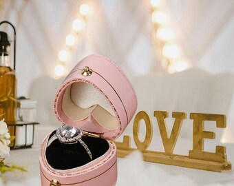 Elegant Wedding Ring Box: Keepsake Jewelry Storage Case