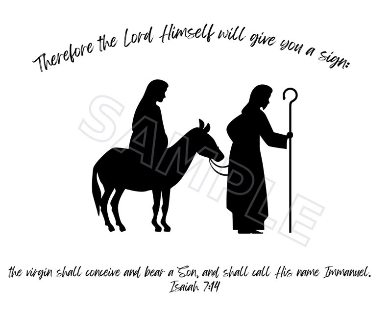 3 Piece Christmas Nativity Set Printable Religious Art Etsy