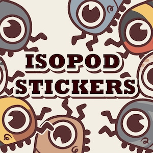 Isopod 1in Stickers