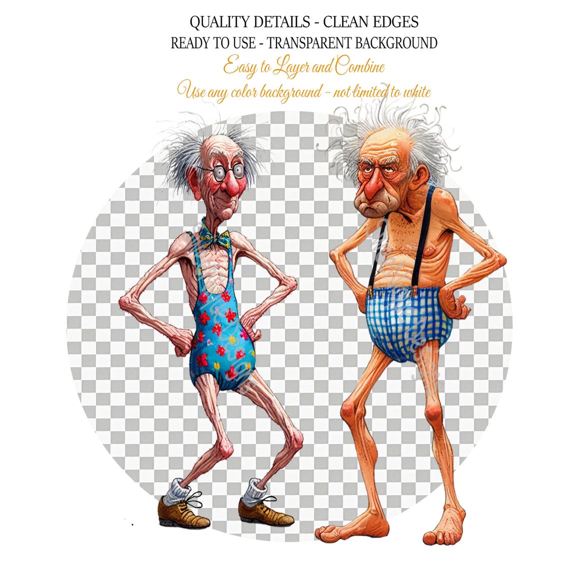 Funny Summer Dancing Old Guys PNG Clip Art: 15 Sassy Grandpa Graphics ...