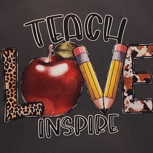 Reusable Grocery Tote Teacher Love