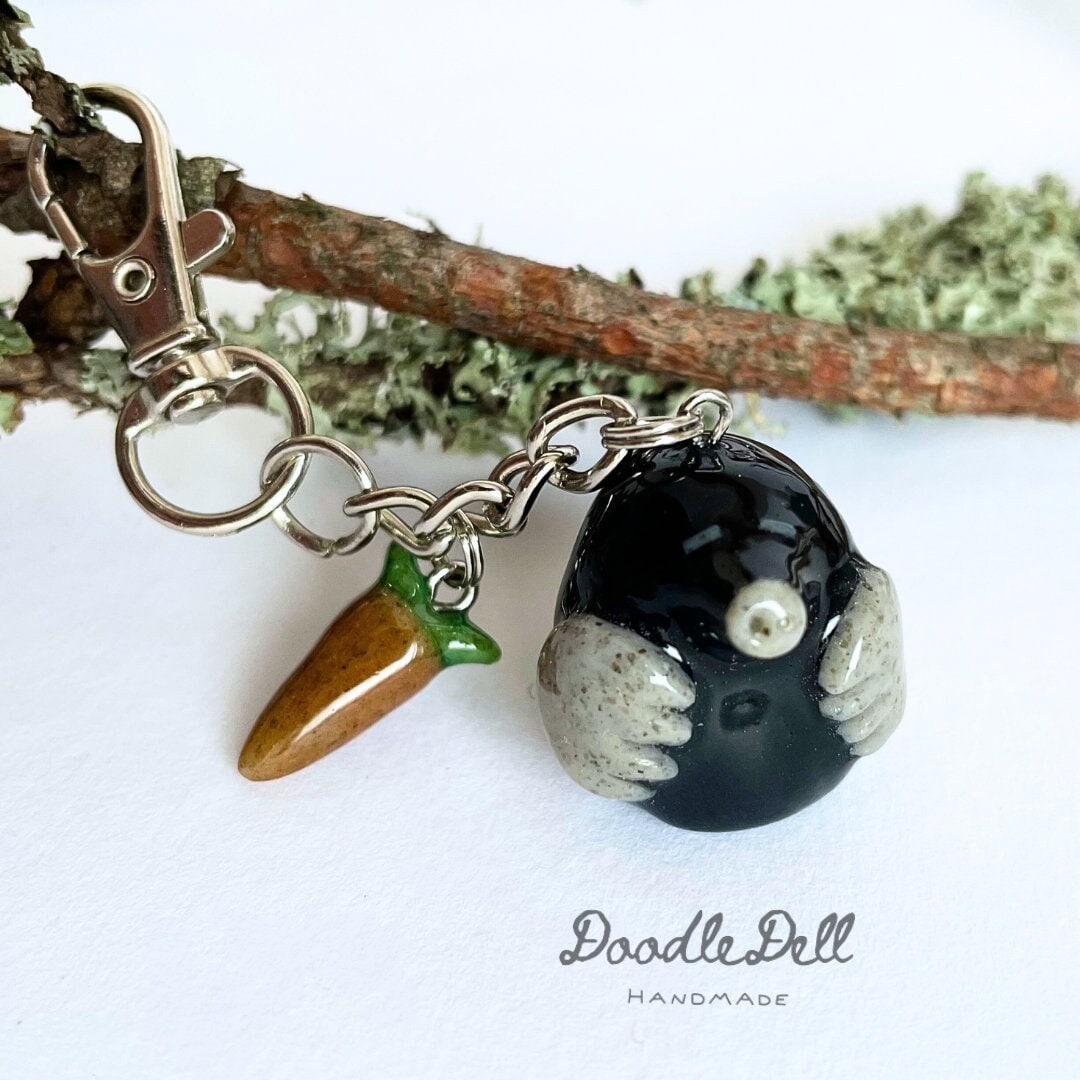 Sprout Mole Keychain - Etsy