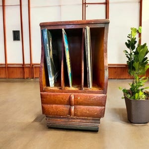 ヴィンテージレコードケースミッドセンチュリー