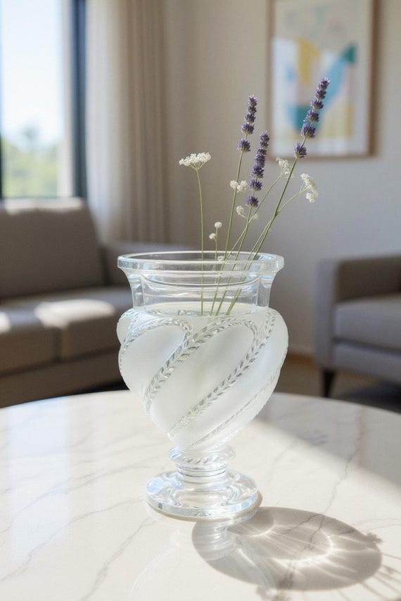 ラリック 花瓶 クリスタル LALIQUE Lalique | フラワーベース フランス