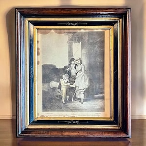 Antique Engraving in Victorian Shadow box Frame-Cries of London-16x14-Trades Art