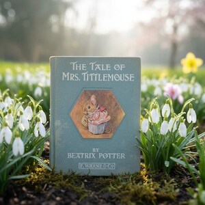 1938 Beatrix Potter - Sagan om Mrs. Tittlemouse - Inbunden med skyddsomslag - Vintage