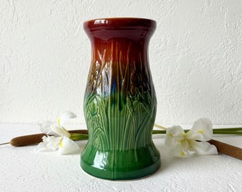 Robinson Ransbottom Majolica Style Jardiniere Pedestal-Art Ceramic-Plant Stand