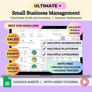 Plantilla de hoja de cálculo para revendedores de contabilidad de pequeñas empresas, gestión de inventario de varios almacenes y seguimiento de pedidos de venta, Hojas de cálculo de Google