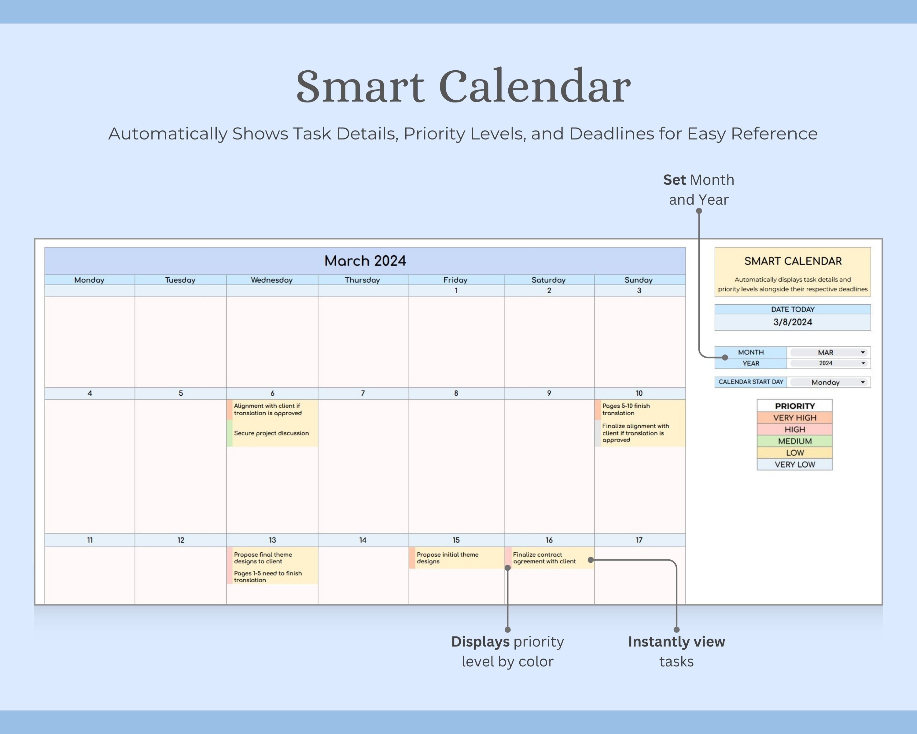 Kanban Board, Task Priority Tracker, Project Management Template ...