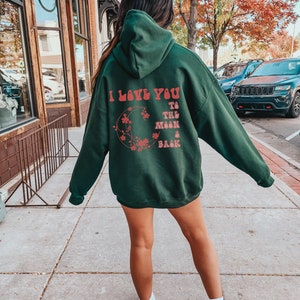 I Love You to the Moon & Back Hoodie Trendy Hoodie Oversized Hoodie ...