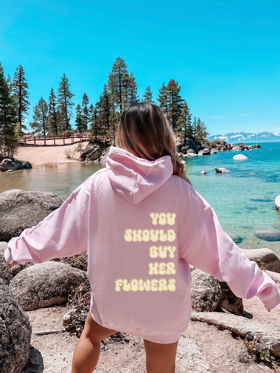 You Should Buy Her Flowers Hoodie Trendy Hoodie, Oversized Hoodie