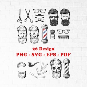 Barber Shop Logo SVG | Barber Svg | Hairdresser Svg | Barber Shop Svg | Barber Logo Svg | Hair Stylist Logo Svg |  Haircut Svg | Barber Pole