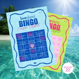 Bingokaart Love Island Seizoen 7 Aflevering 22 Casa Amor