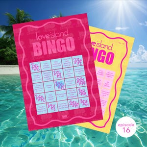 Tarjeta de bingo de Love Island, temporada 7, episodio 16