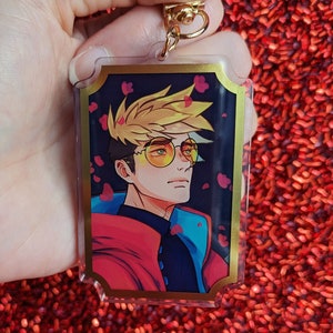 Trigun Vash and Wolfwood acrylic charms