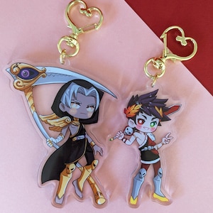 Hades game Thanatos Zagreus chibi acrylic keychains