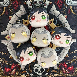 Hades game Thanatos and Zagreus Manjuu plush keychains