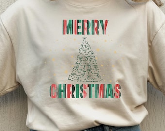 Merry Christmas Bow Tree PNG, Coquette Holiday Design (Digital Download)