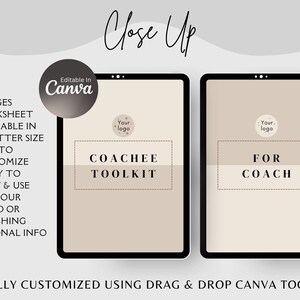 Coaching Worksheet Templates: Editable Canva Forms for Health & Life Coaches (PDF Download) image 2