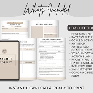 Coaching Worksheet Templates: Editable Canva Forms for Health & Life Coaches (PDF Download) image 3