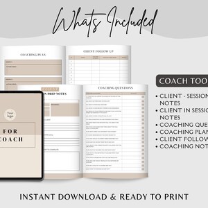 Coaching Worksheet Templates: Editable Canva Forms for Health & Life Coaches (PDF Download) image 4