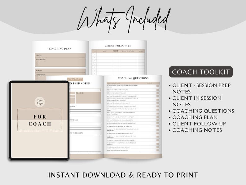 Coaching Worksheet Templates: Editable Canva Forms for Health & Life Coaches (PDF Download) image 4
