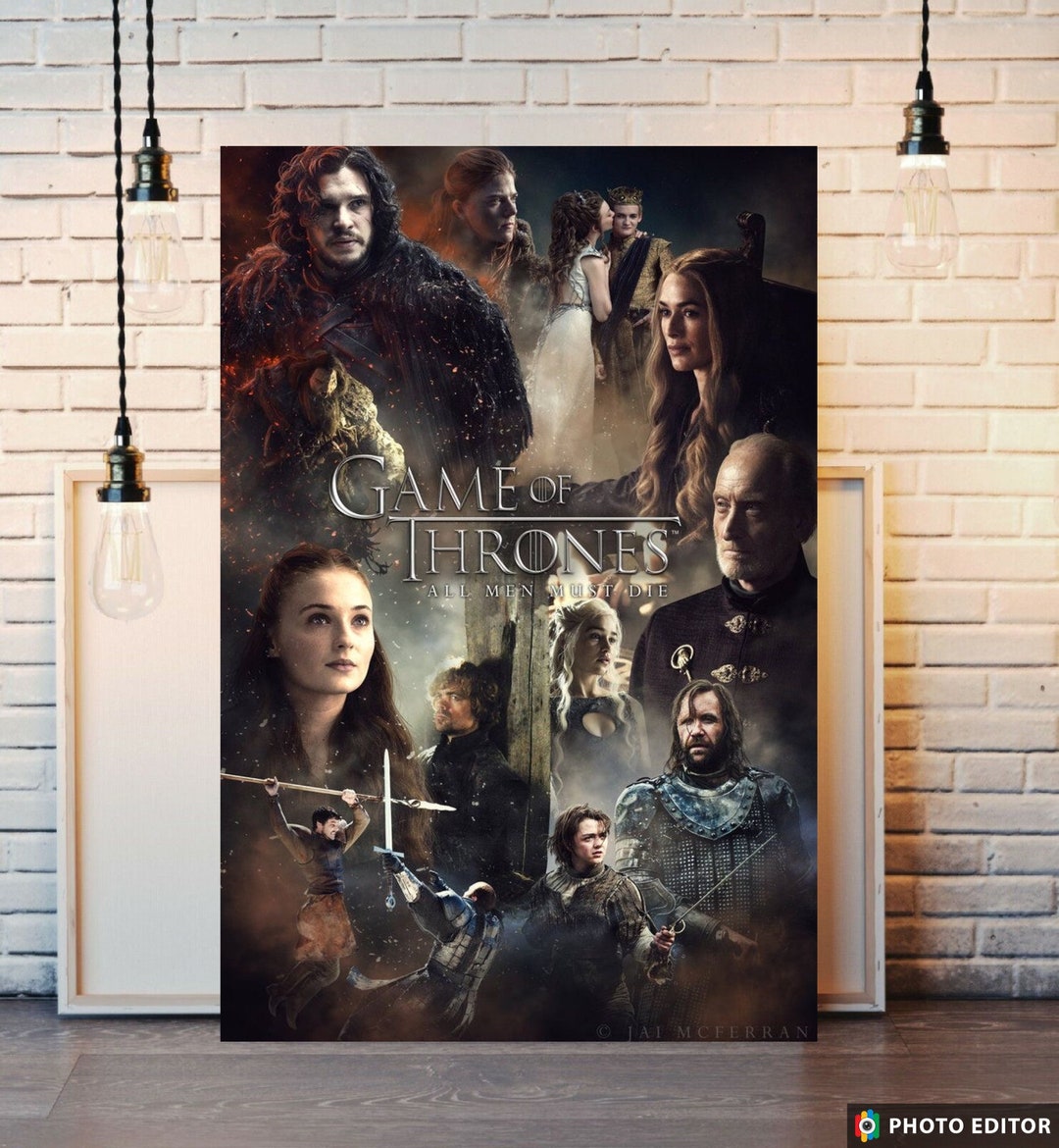 Game of Thrones Canvas Print Poster Artwork Etsy