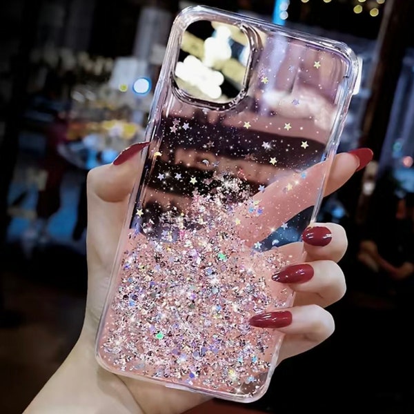 Glitter Pink Soft Silicone iPhone 14 Pro