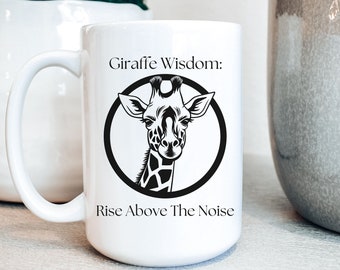 Giraffe Mug, Cute Coffee Mug, Giraffe Lover’s Mug, Giraffe Lover Gift, Animal Lover Gift, Friend Gift, Okay Mug, Zookeeper Gift