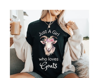 Cute Goat Shirt, Funny Farm Animal Tee, Goat Lover Gift